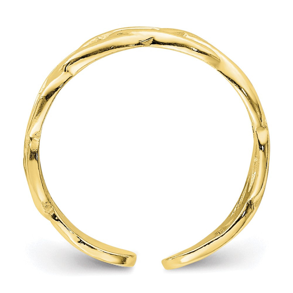 Gold Plated Sterling Silver Tone Toe Ring