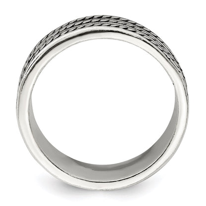 Sterling Silver Antiqued Ring (Size 11 Only)