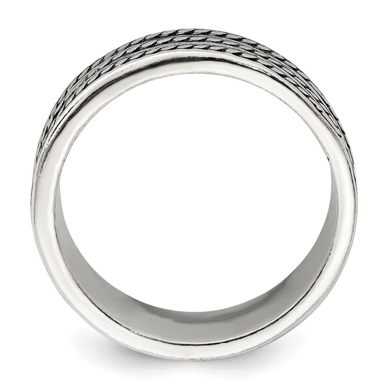 Sterling Silver Antiqued Ring (Size 11 Only)