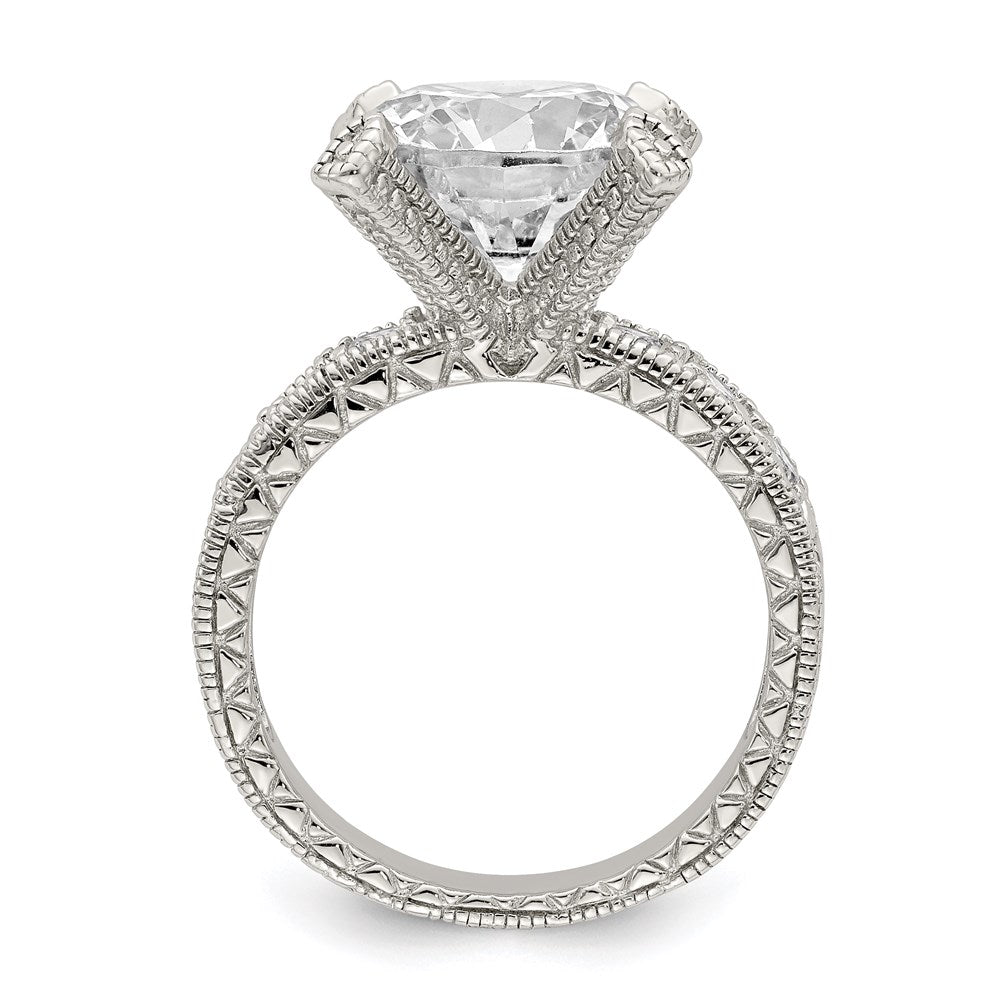 Sterling Silver Cz Ring (Size 6 Only)