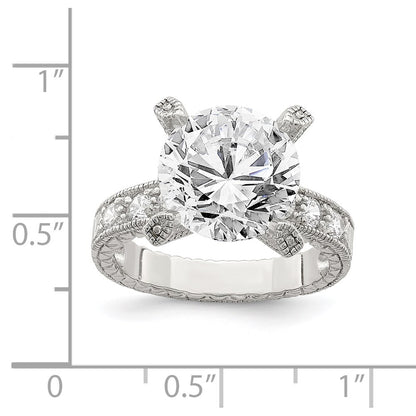 Sterling Silver Cz Ring (Size 6 Only)