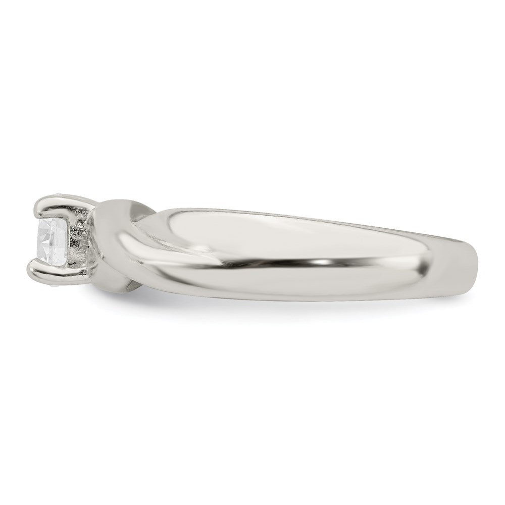 Sterling Silver Cz Ring (Size 7 Only)