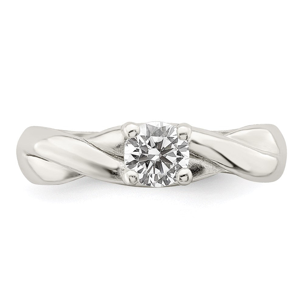 Sterling Silver Cz Ring (Size 7 Only)