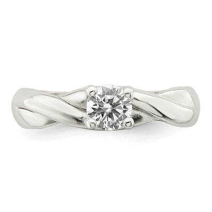 Sterling Silver Cz Ring (Size 7 Only)
