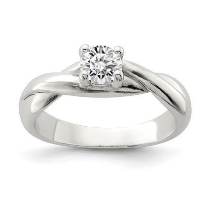 Sterling Silver Cz Ring (Size 7 Only)