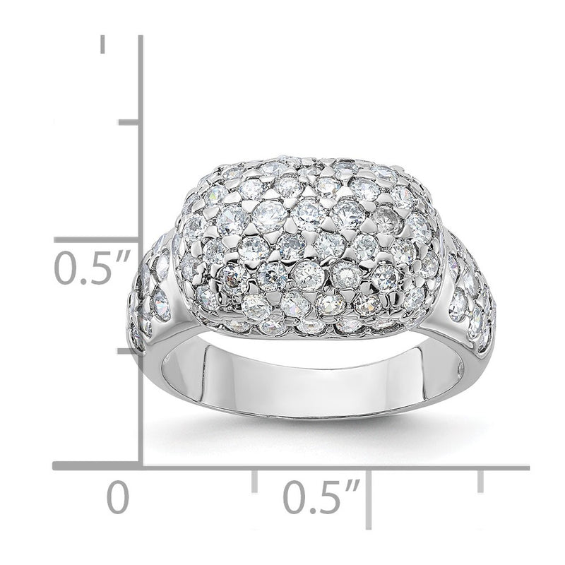 Sterling Silver Cz Pav‚Äö Ring (Size 7 Only)