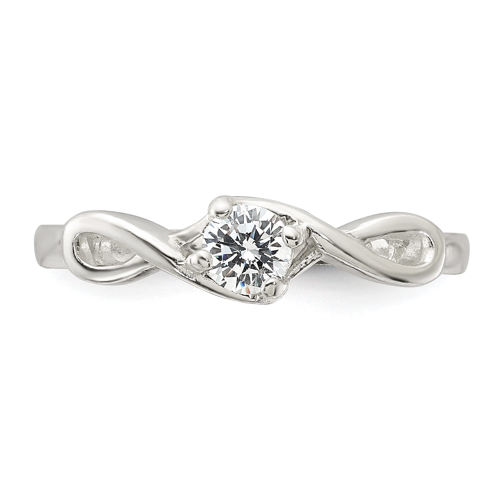 Sterling Silver Cz Ring