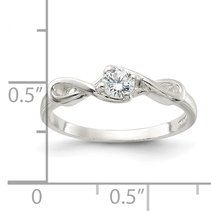 Sterling Silver Cz Ring