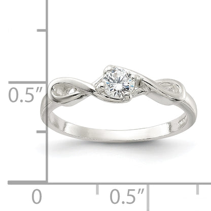 Sterling Silver Cz Ring
