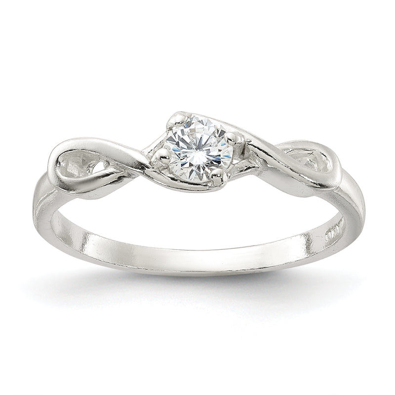 Sterling Silver Cz Ring