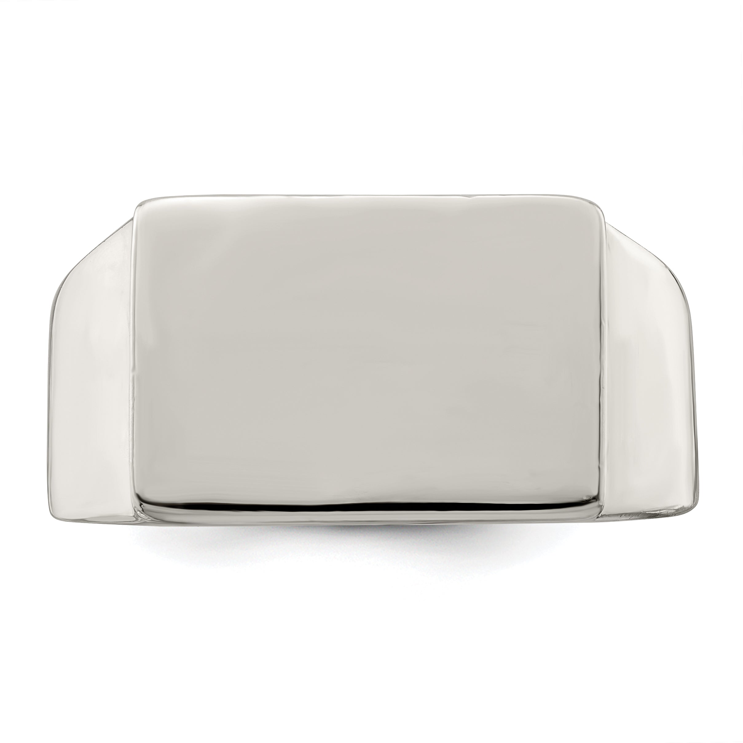 Sterling Silver 12X17mm Closed Back Signet Ring