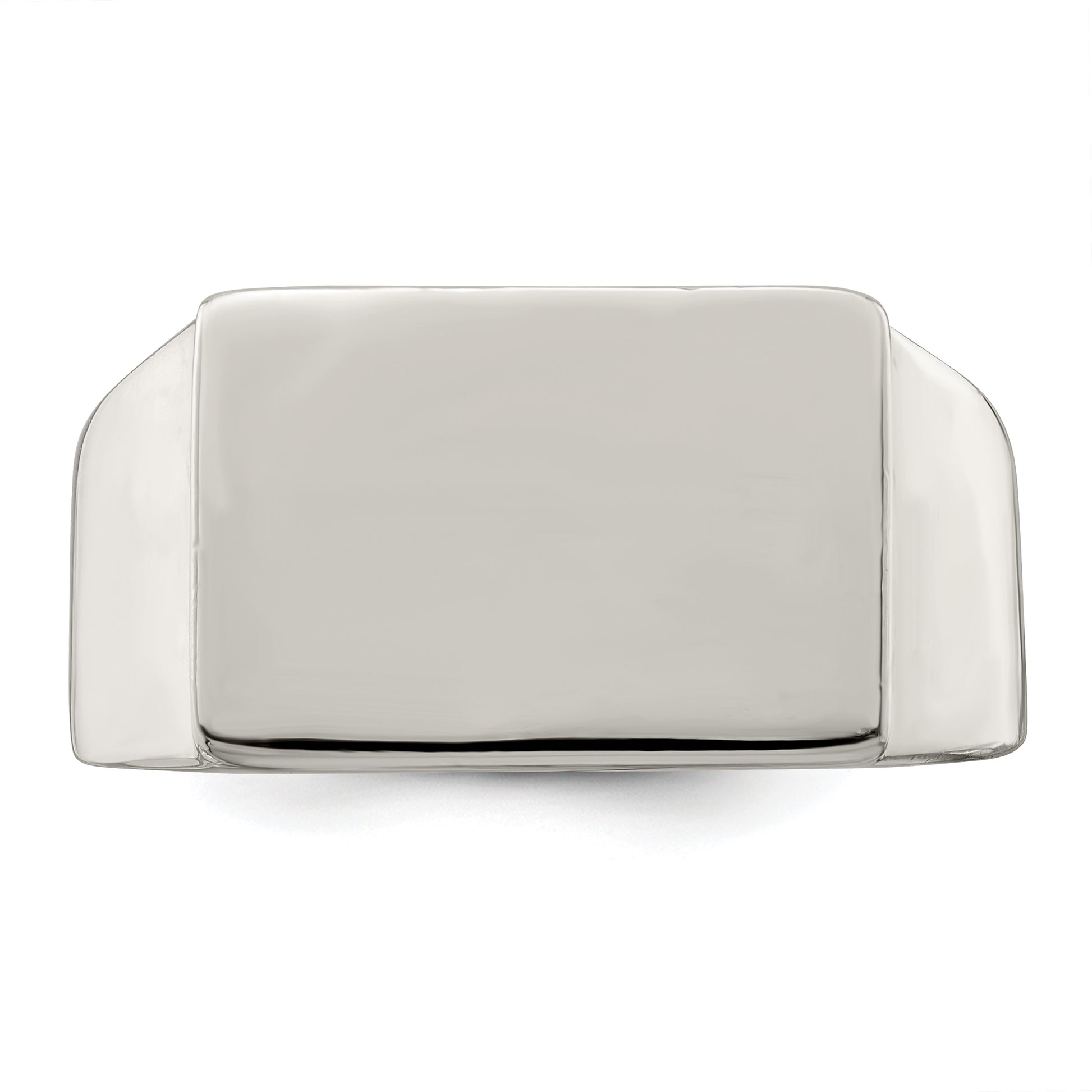 Sterling Silver 12X17mm Closed Back Signet Ring
