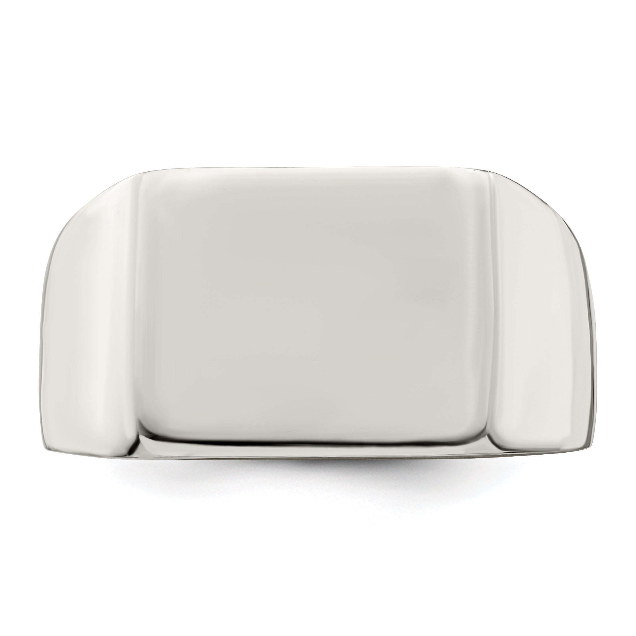 Sterling Silver 12X14mm Closed Back Signet Ring