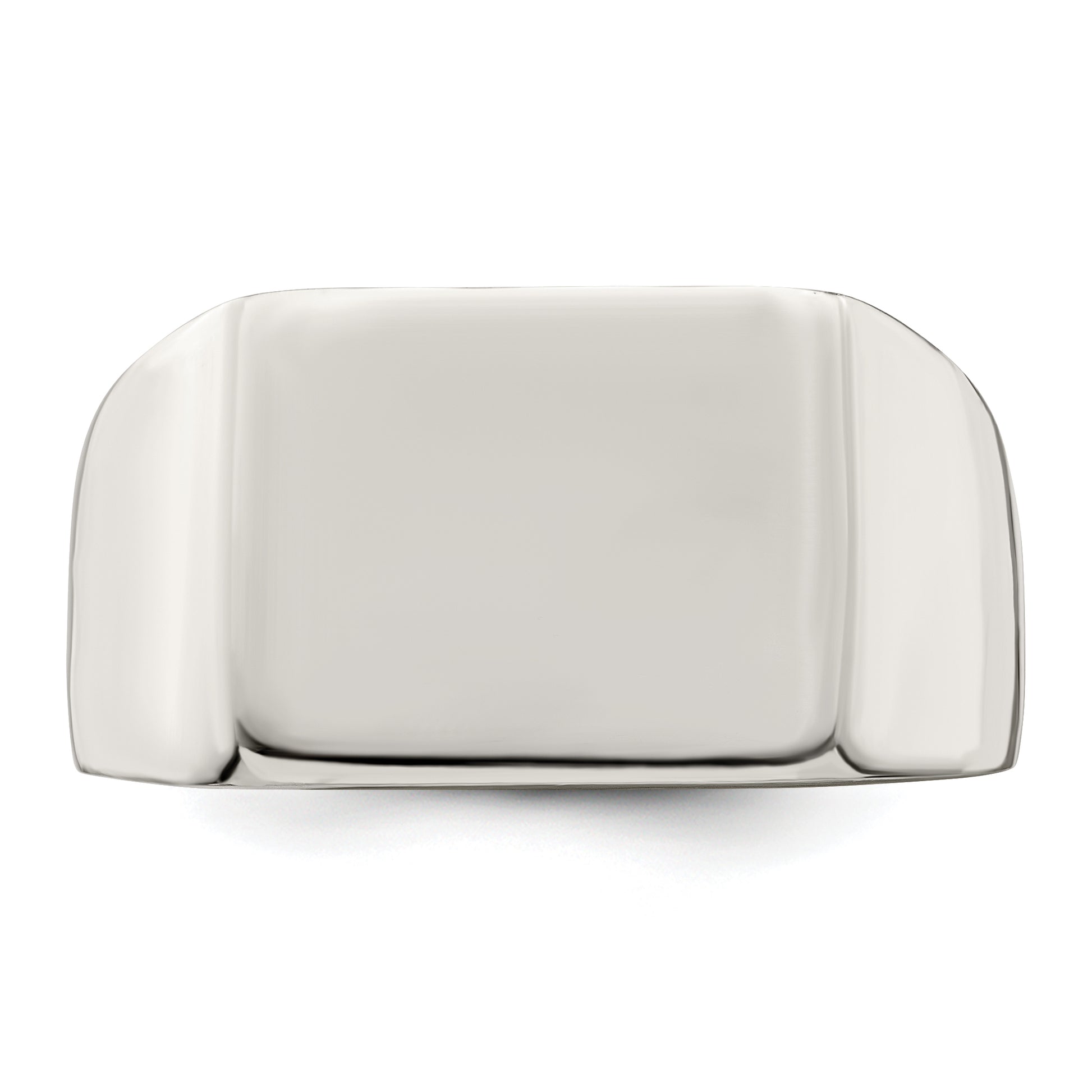 Sterling Silver 12X14mm Closed Back Signet Ring