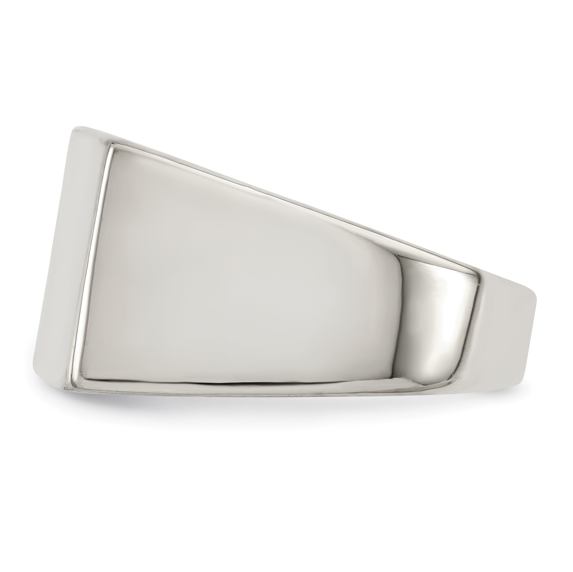Sterling Silver 11X15mm Closed Back Signet Ring