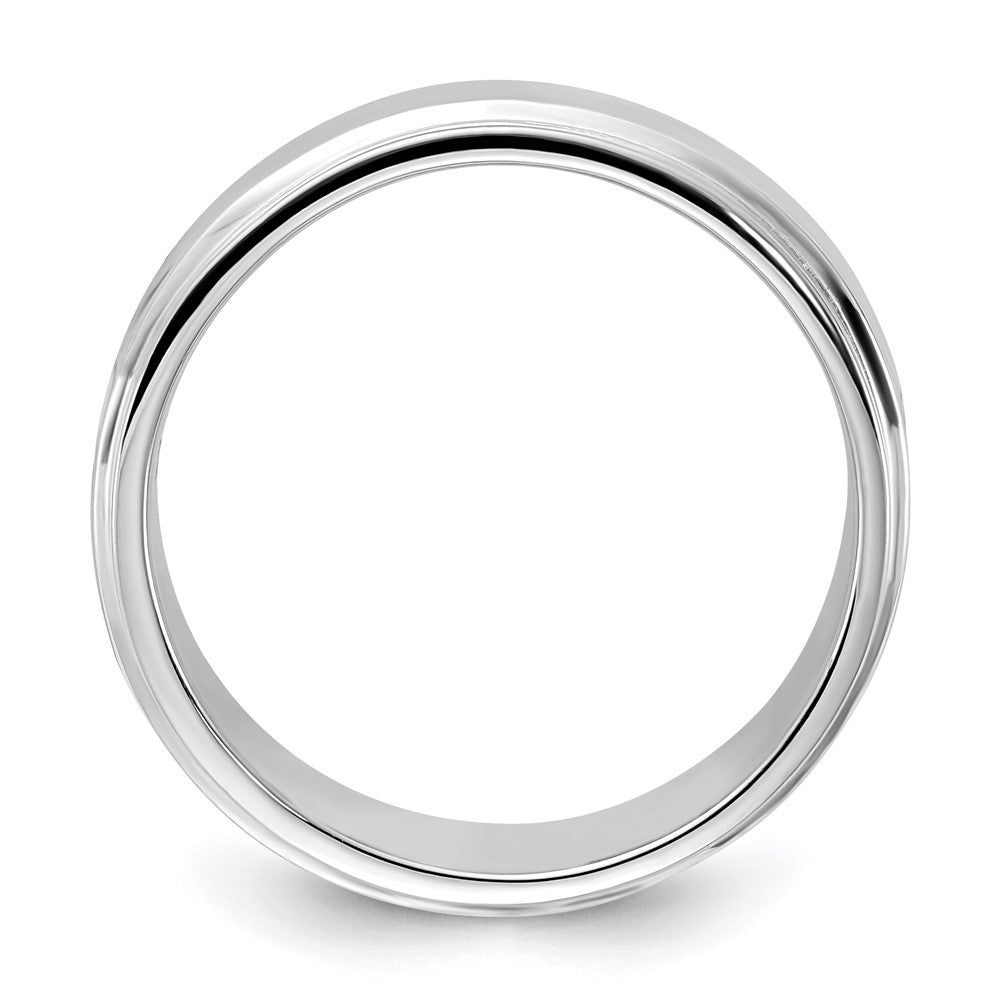 Sterling Silver Polished Flat Step Band (Size 6 Only)