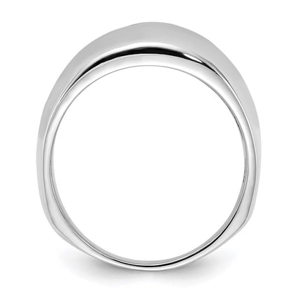 Sterling Silver Polished Domed Ring (Size 8 Only)