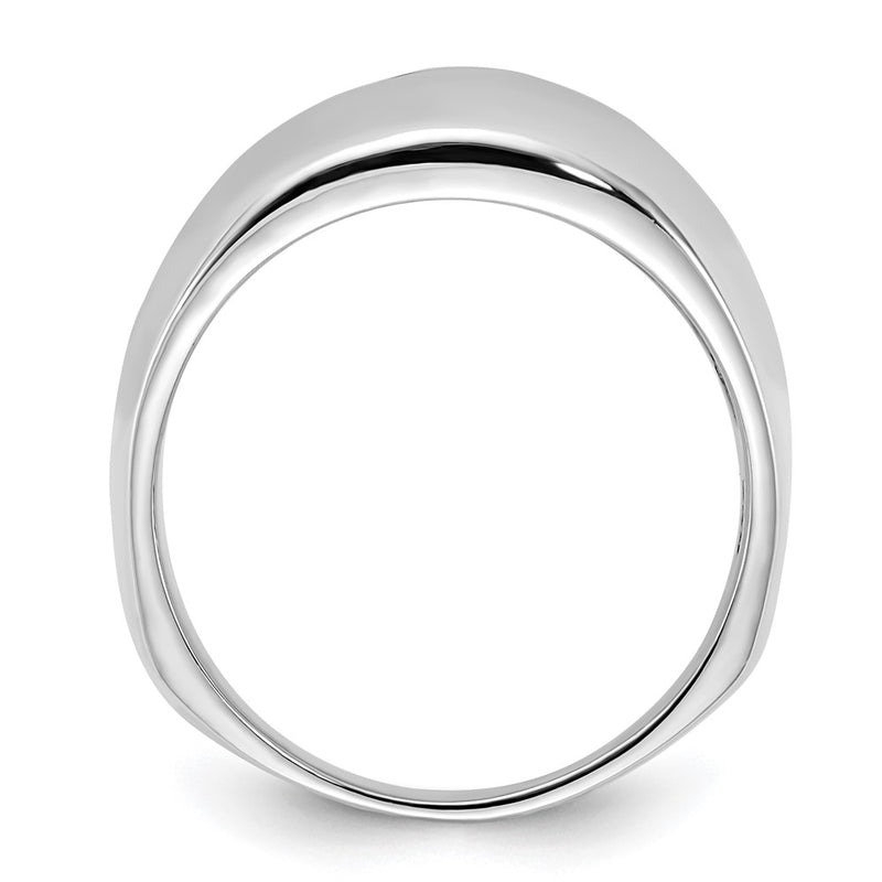 Sterling Silver Polished Domed Ring (Size 8 Only)
