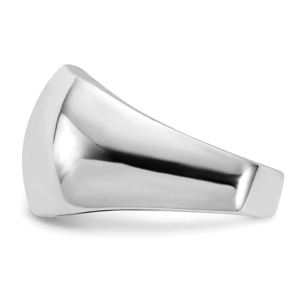 Sterling Silver Polished Domed Ring (Size 8 Only)