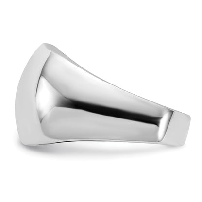 Sterling Silver Polished Domed Ring (Size 8 Only)