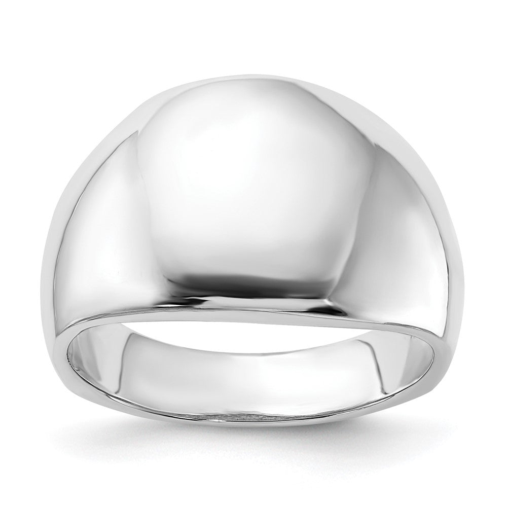 Sterling Silver Polished Domed Ring (Size 8 Only)
