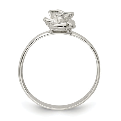 Sterling Silver 8mm Rose Ring