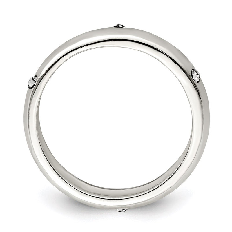 Sterling Silver Stellux Crystal Ring