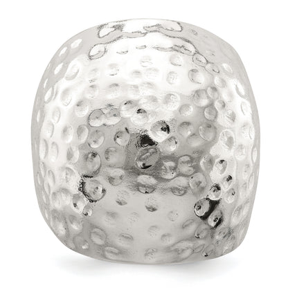 Sterling Silver Textured Dome Ring