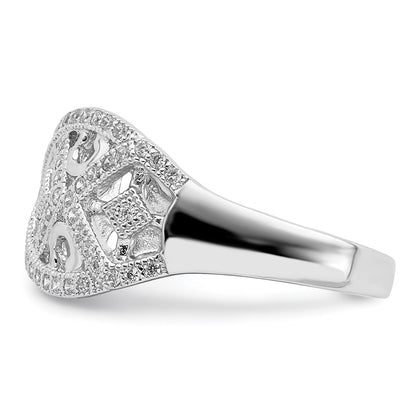 Sterling Silver Micro Pav? With Intricate Designs Ring