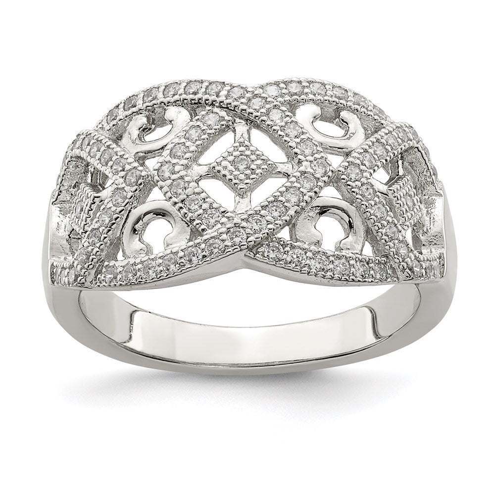 Goldia Winshell Sterling Silver Micro Pav? With Intricate Designs Ring | Goldia.com