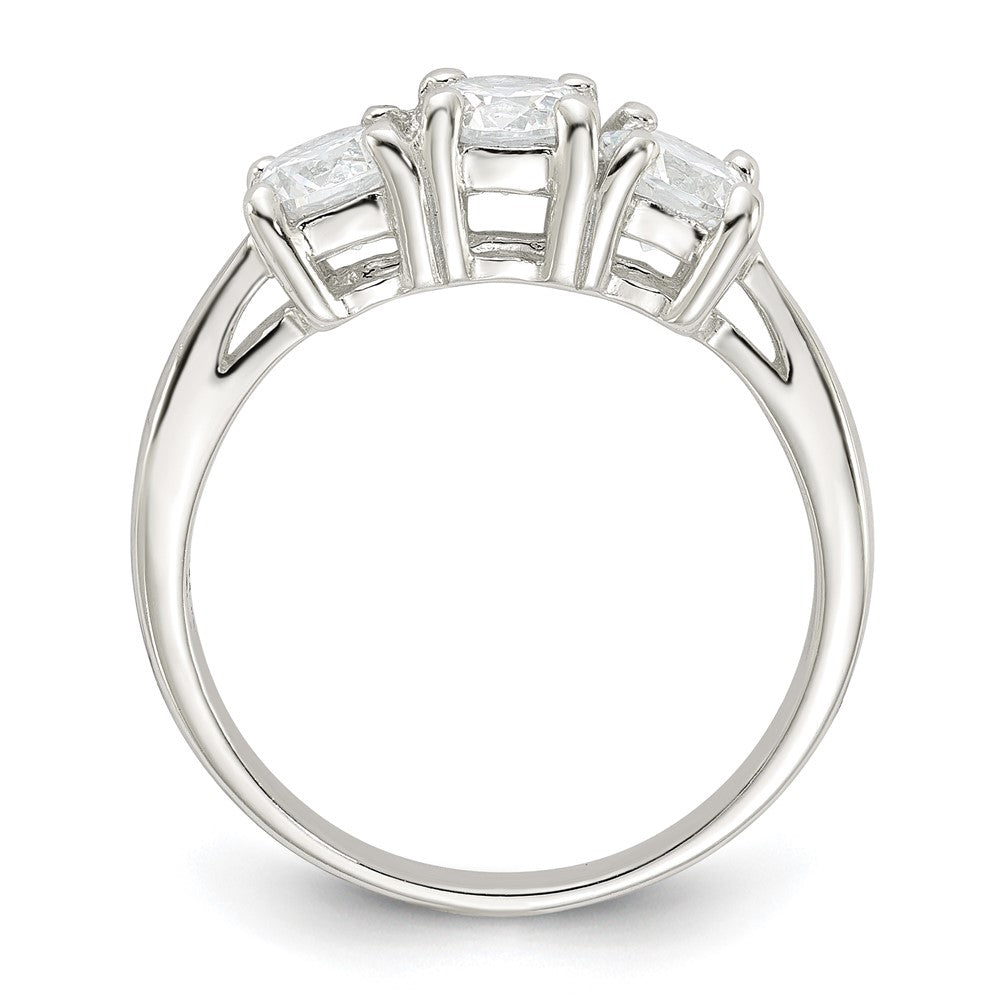 Sterling Silver Cz Ring (Size 8 Only)
