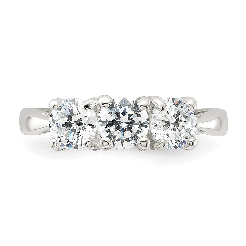 Sterling Silver Cz Ring (Size 8 Only)