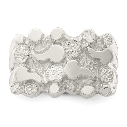 Sterling Silver Woman'S Nugget Ring