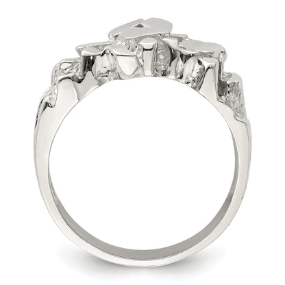 Sterling Silver Men'S Nugget Ring