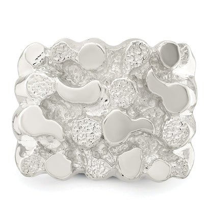 Sterling Silver Men'S Nugget Ring