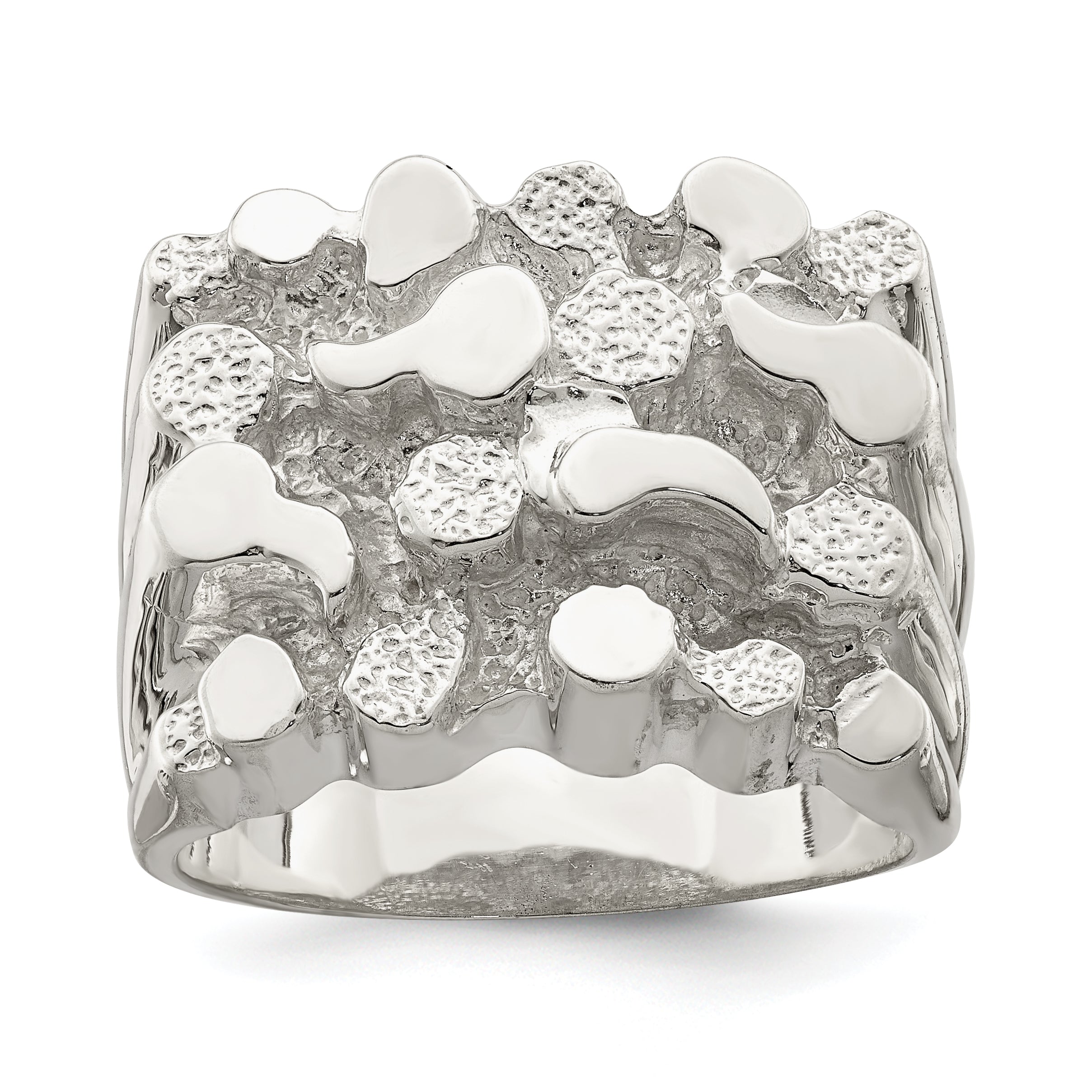 Goldia Winshell Sterling Silver Men'S Nugget Ring | Goldia.com