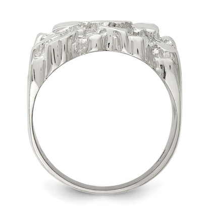 Sterling Silver Men'S Nugget Ring