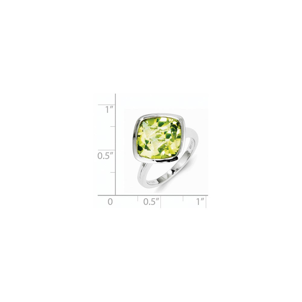 Sterling Silver Lemon Quartz Ring (Size 9 Only)
