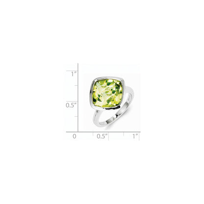 Sterling Silver Lemon Quartz Ring (Size 9 Only)