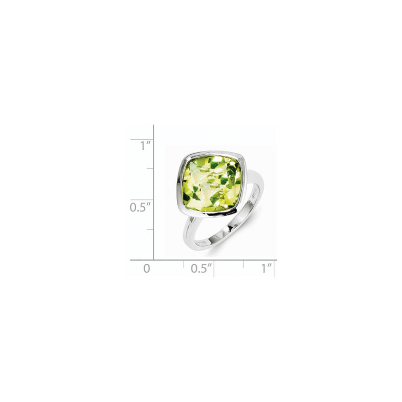 Sterling Silver Lemon Quartz Ring (Size 9 Only)