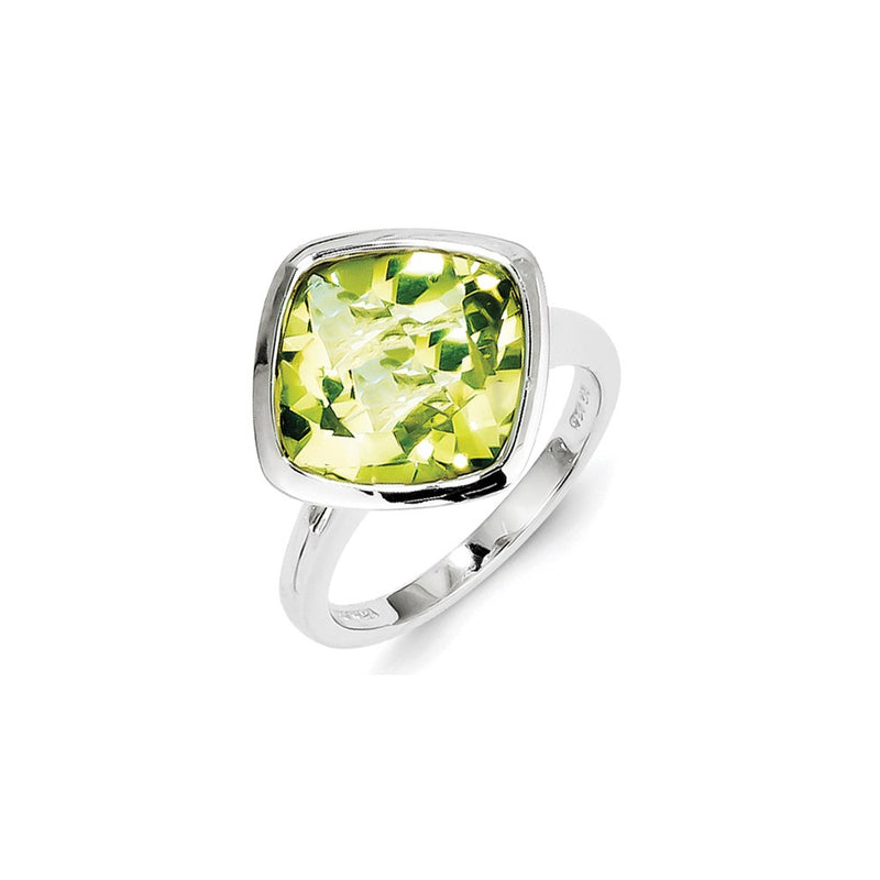 Sterling Silver Lemon Quartz Ring (Size 9 Only)