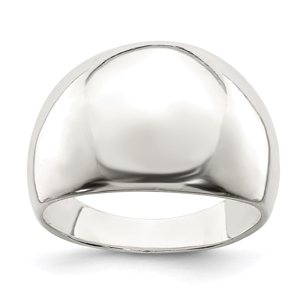 Sterling Silver Polished Cigar Band Ring