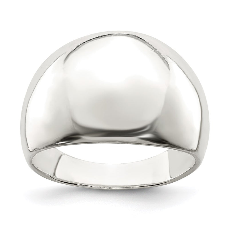 Sterling Silver Polished Cigar Band Ring