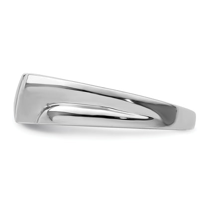 Sterling Silver Rhodium Plated Diamond Men'S Ring
