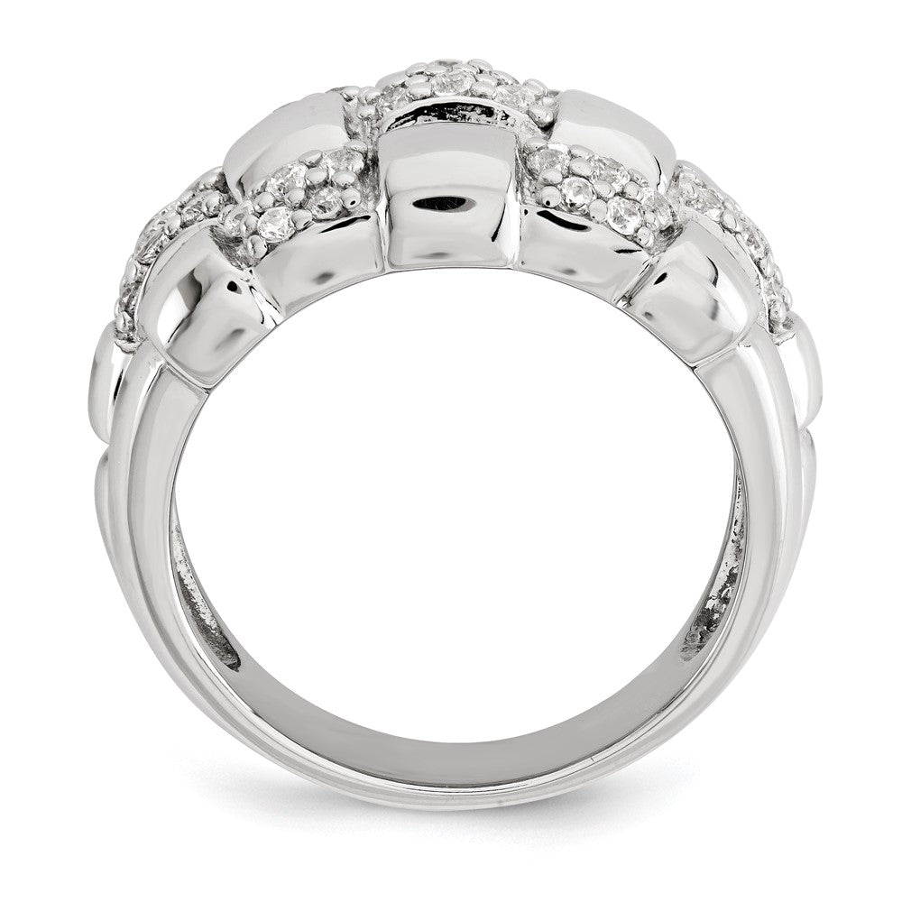 Sterling Silver Patterned Ring (Size 6 Only)
