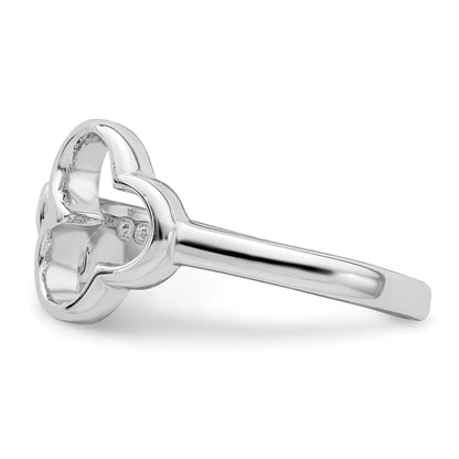Sterling Silver Rhodium Plated Key Toe Ring