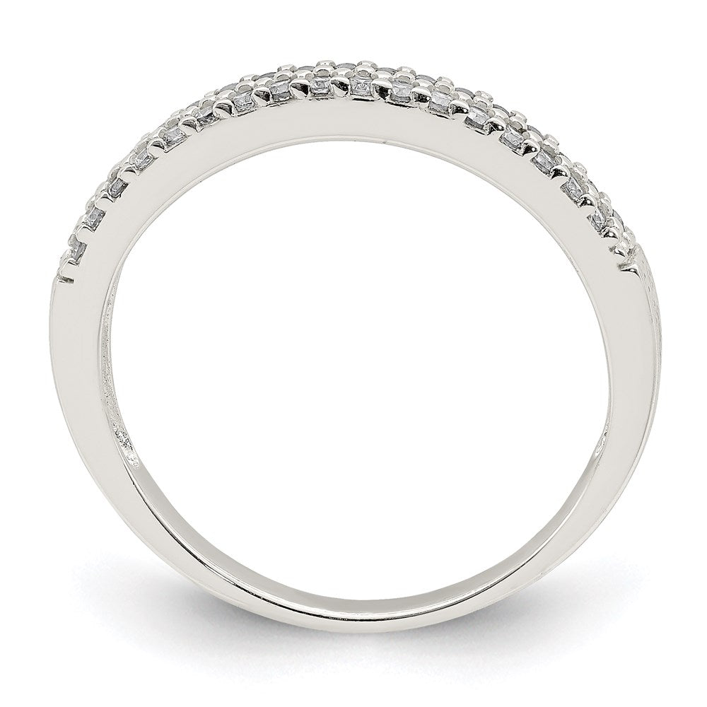 Sterling Silver Cz Ring (Size 8 Only)