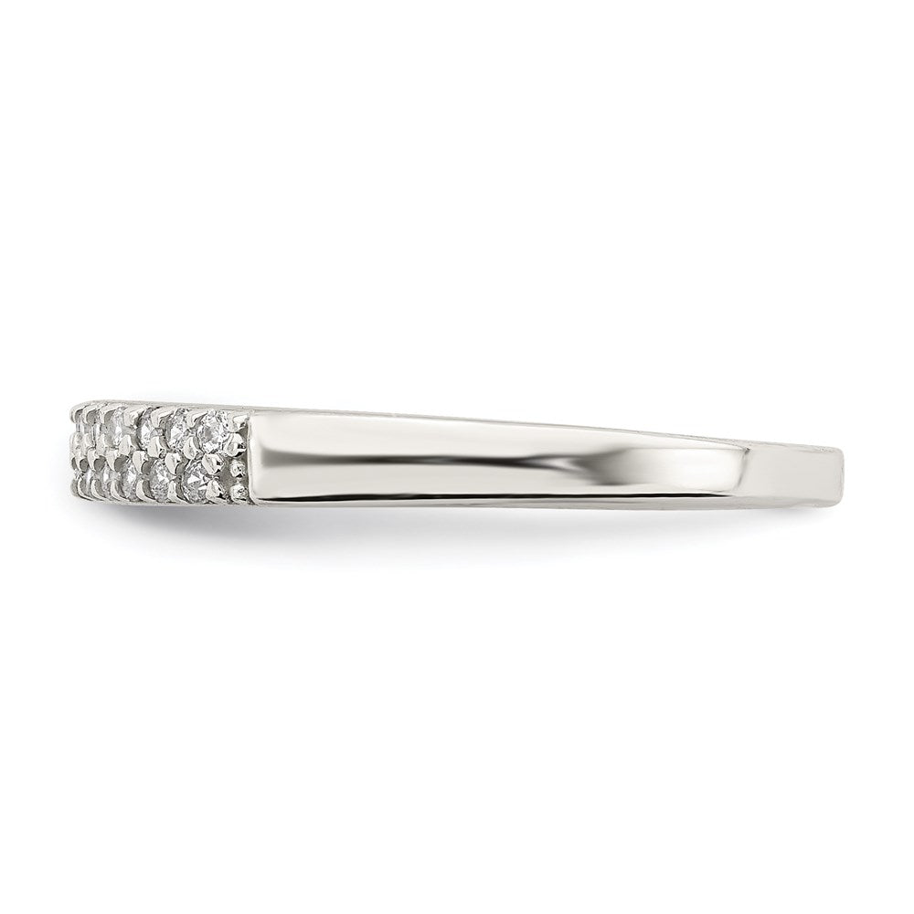 Sterling Silver Cz Ring (Size 8 Only)