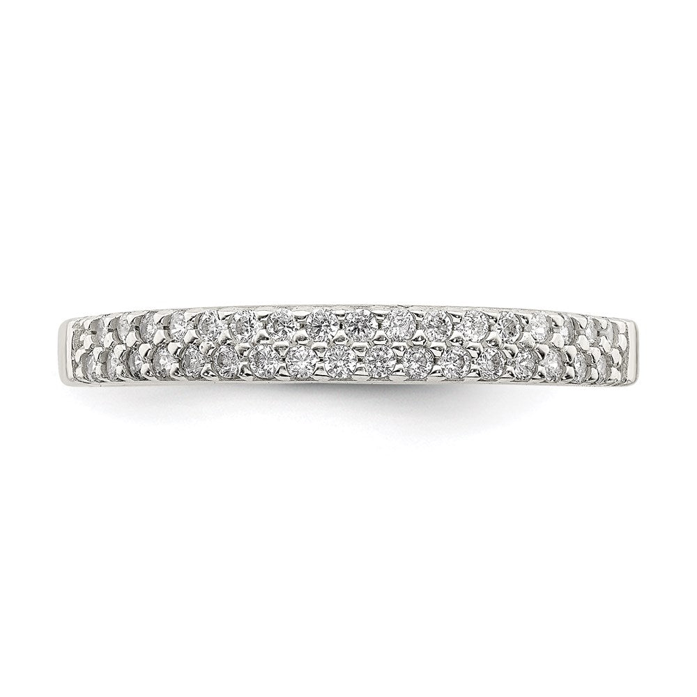 Sterling Silver Cz Ring (Size 8 Only)