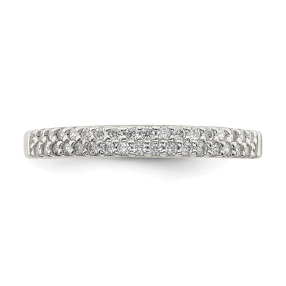 Sterling Silver Cz Ring (Size 8 Only)